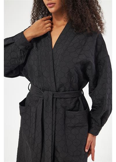 Arkası Baskılı Kapitone Kimono 