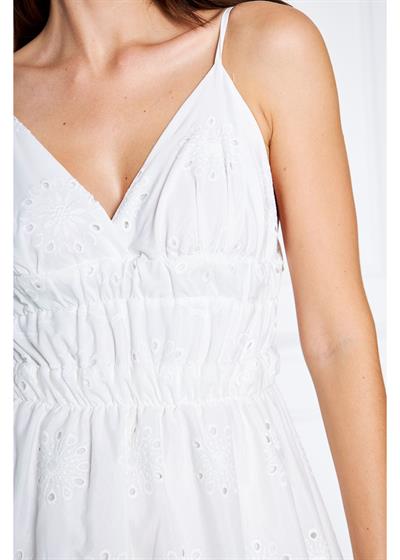 Beli Lastikli Brode Elbise