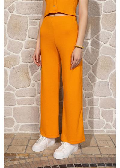 Beli Lastikli Örme Pantolon
