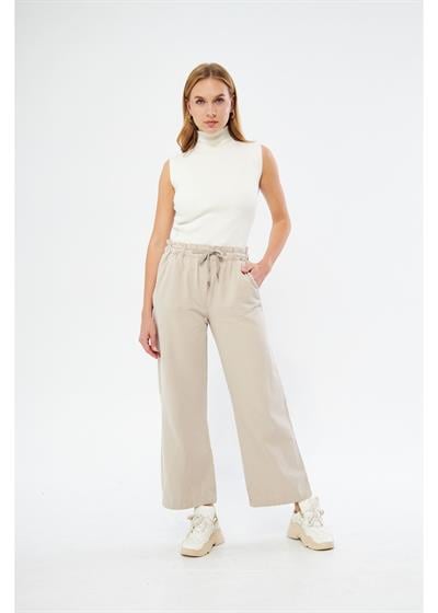 Beli Lastikli Palazzo Pantolon 