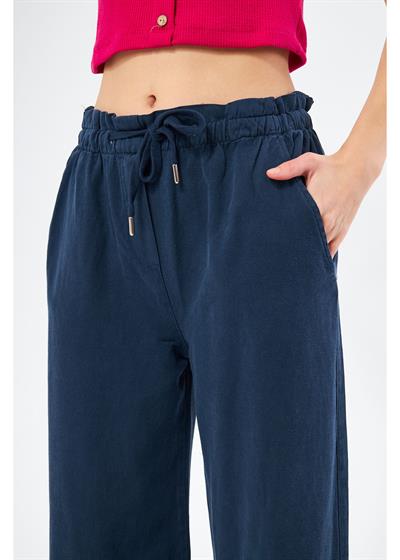 Beli Lastikli Palazzo Pantolon 