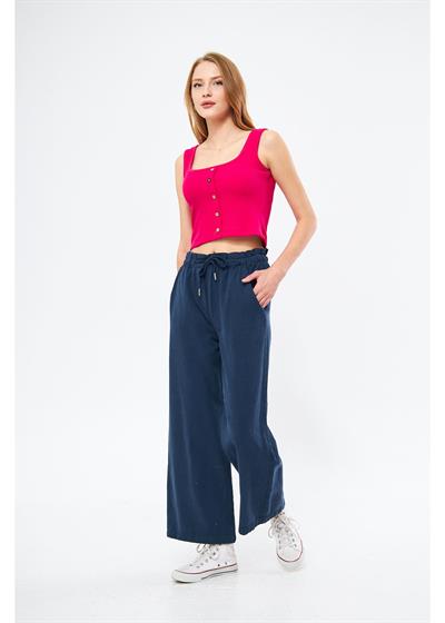 Beli Lastikli Palazzo Pantolon 
