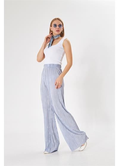 Beli Lastikli Plise Pantolon