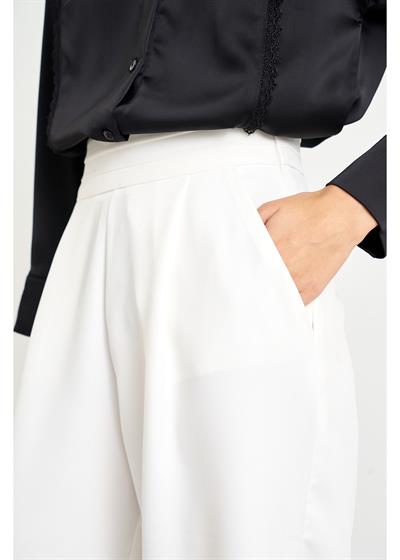 Beli Şeritli Palazzo Atlas Pantolon