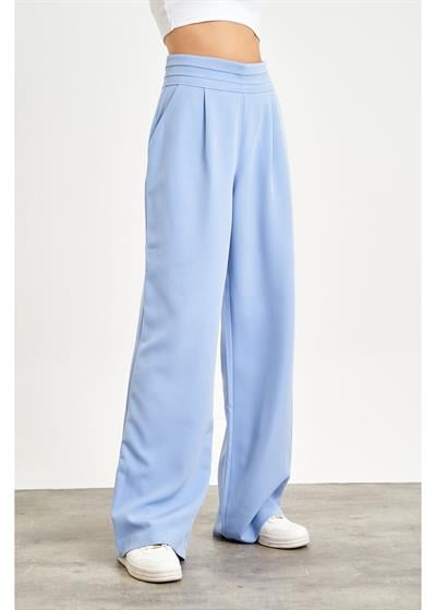 Beli Şeritli Palazzo Atlas Pantolon