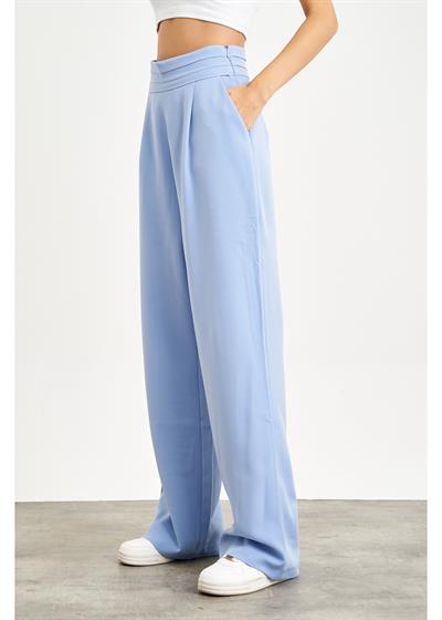 Beli Şeritli Palazzo Atlas Pantolon