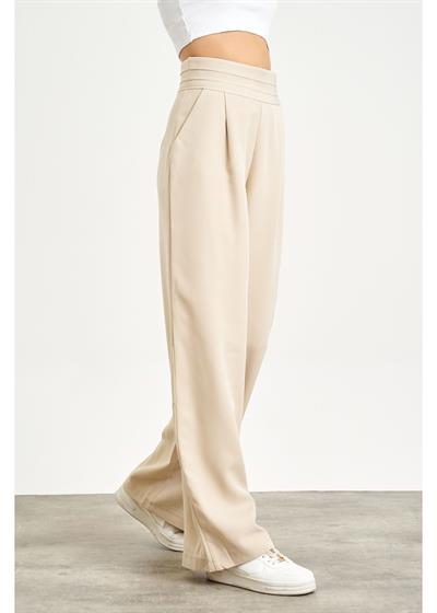 Beli Şeritli Palazzo Atlas Pantolon 