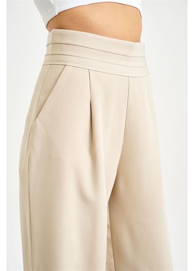 Beli Şeritli Palazzo Atlas Pantolon 