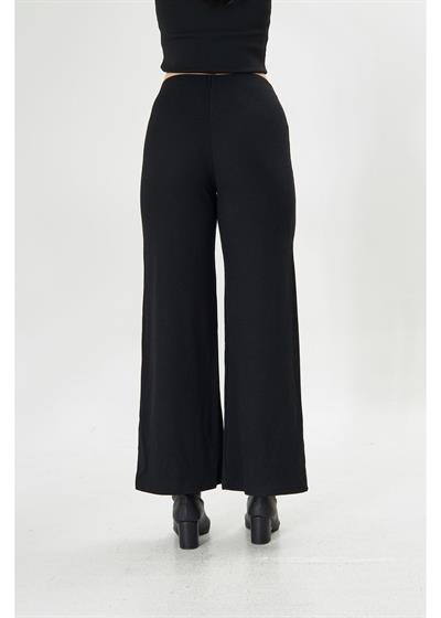 Bol Paça Örme Pantolon 