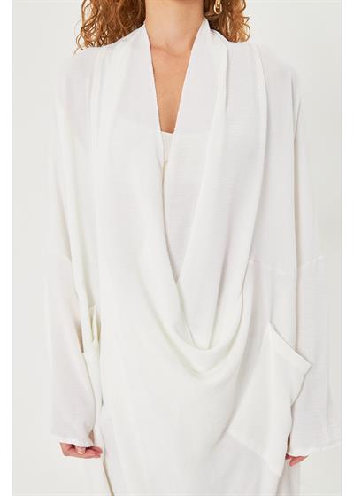 Cepli Bohem Keten Görünümlü Tunik 