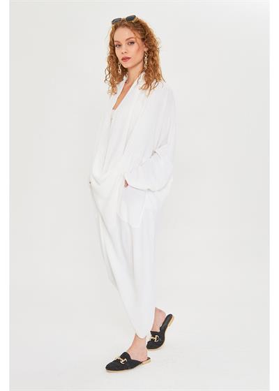 Cepli Bohem Keten Görünümlü Tunik 