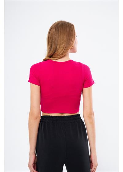 Çizgi Detaylı Kaşkorse Crop 