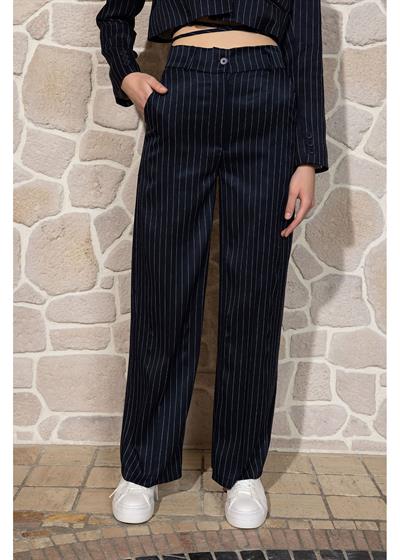 Çizgili Palazzo Pantolon