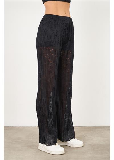 Desenli Örme Pantolon