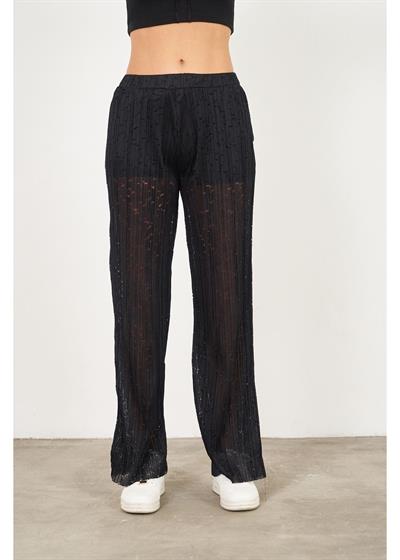 Desenli Örme Pantolon