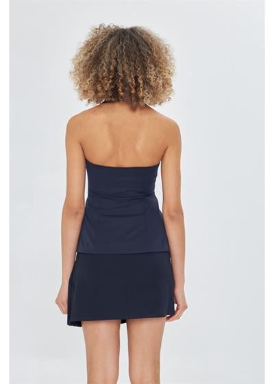 Düğmeli Halter Yaka Yelek 