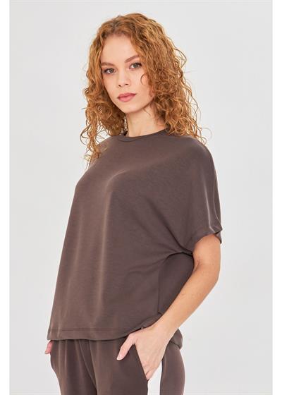 Düşük Omuz Modal T-Shirt