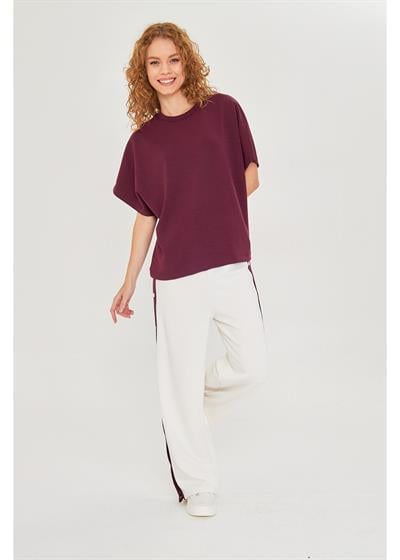 Düşük Omuz Modal T-Shirt