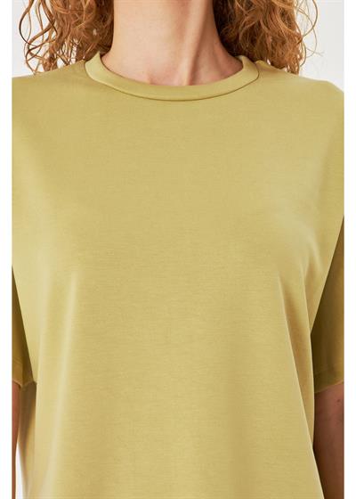 Düşük Omuz Modal T-Shirt