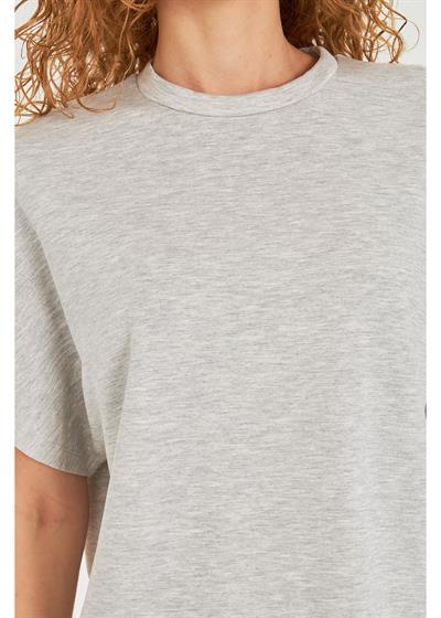 Düşük Omuz Modal T-Shirt