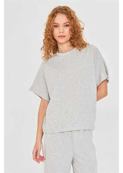 Düşük Omuz Modal T-Shirt