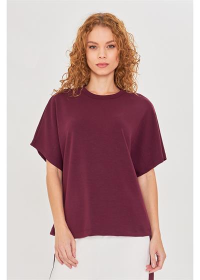 Düşük Omuz Modal T-Shirt