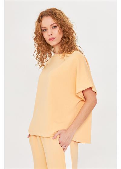 Düşük Omuz Modal T-Shirt