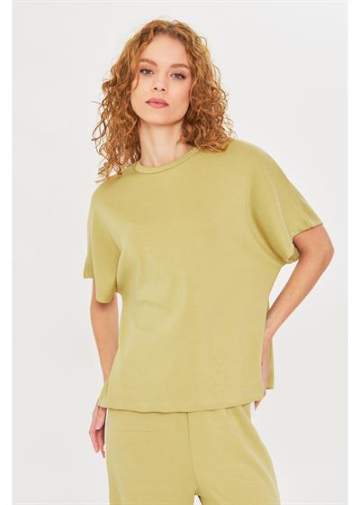 Düşük Omuz Modal T-Shirt