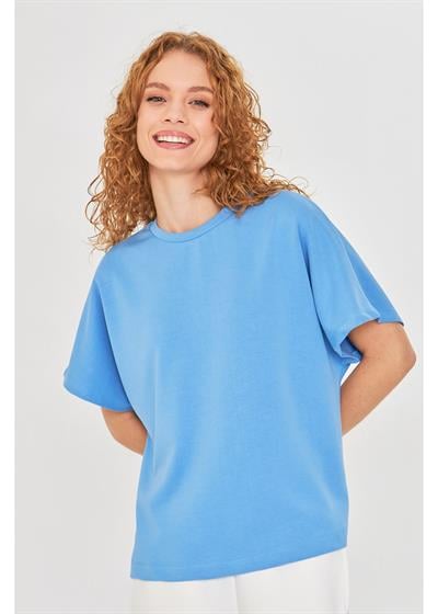 Düşük Omuz Modal T-Shirt