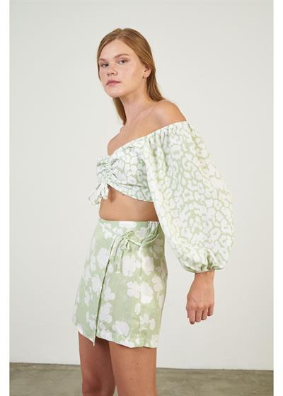 Empirme Baskılı Bağcıklı Büstiyer