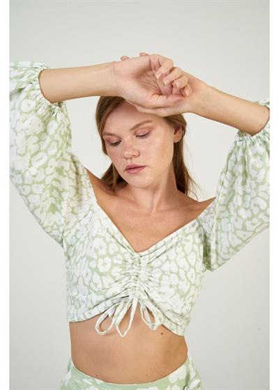 Empirme Baskılı Bağcıklı Büstiyer