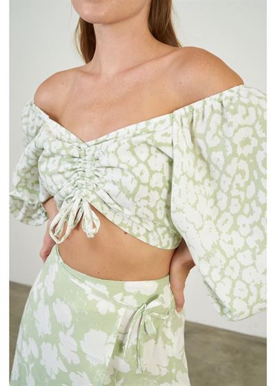 Empirme Baskılı Bağcıklı Büstiyer