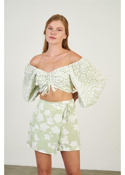 Empirme Baskılı Bağcıklı Büstiyer