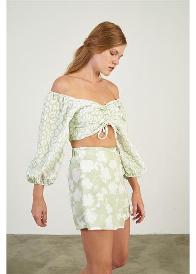 Empirme Baskılı Bağcıklı Büstiyer