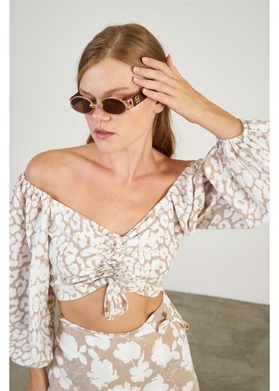 Empirme Baskılı Bağcıklı Büstiyer