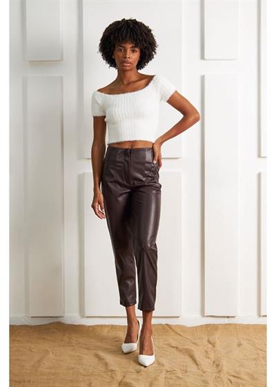 Fitilli Kısa Kol Tüylü Kazak