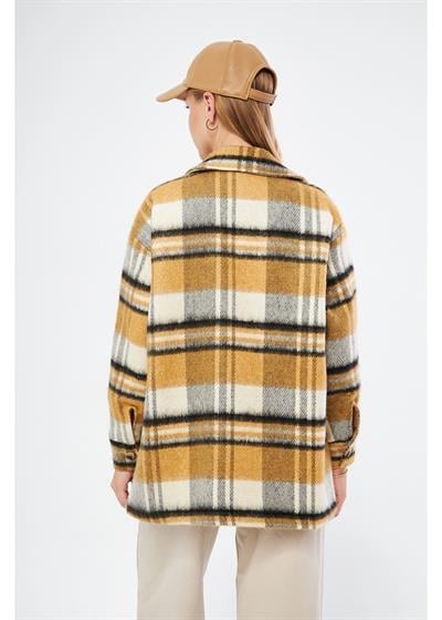 Fleto Cepli Ekose Ceket 