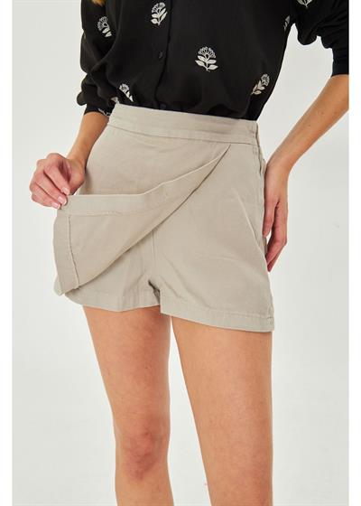 Gabardin Şort Etek 