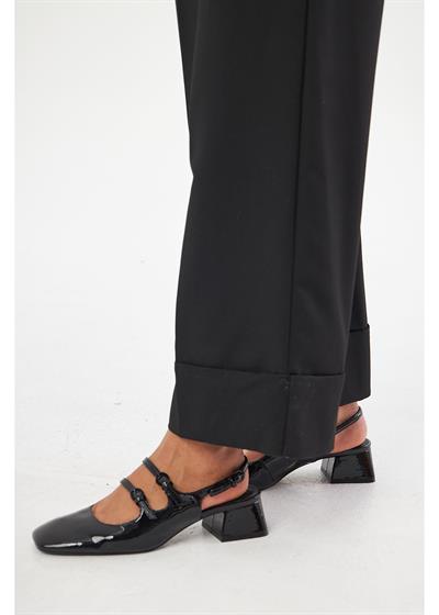 Geniş Duble Paça Poliviskon Pantolon 