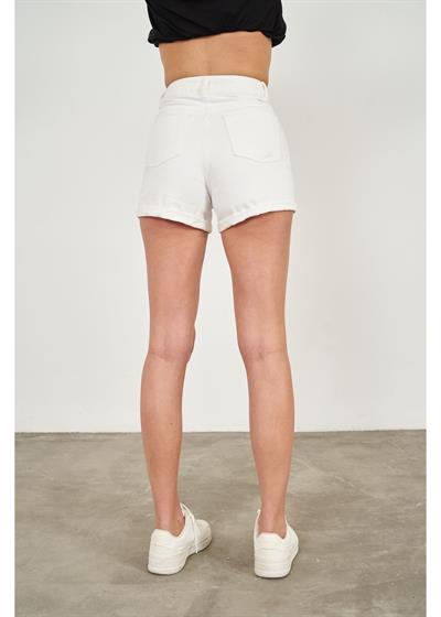 Jean Şort Paçası Katlamalı