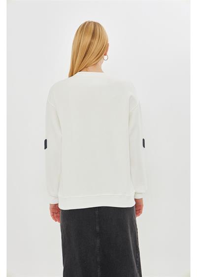 Kalp Baskılı Sweatshirt 