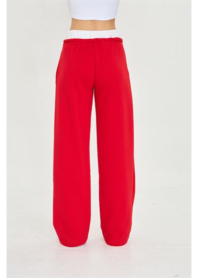 Kemer Garnili Bol Paça Eşofman Altı 