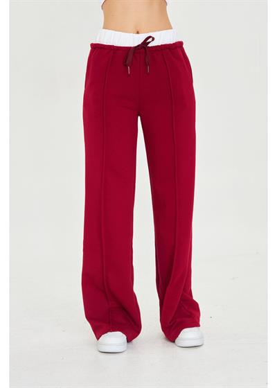 Kemer Garnili Bol Paça Eşofman Altı 