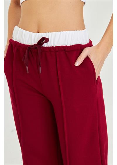 Kemer Garnili Bol Paça Eşofman Altı 