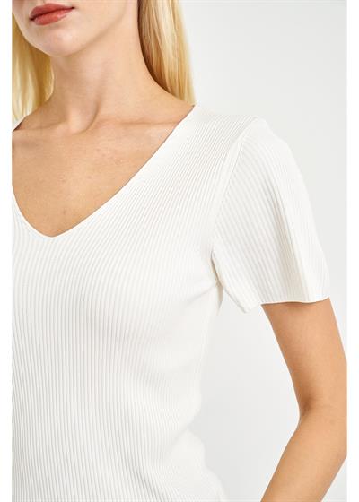 Kısa Kol Fitilli Bluz