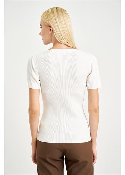 Kısa Kol Fitilli Bluz