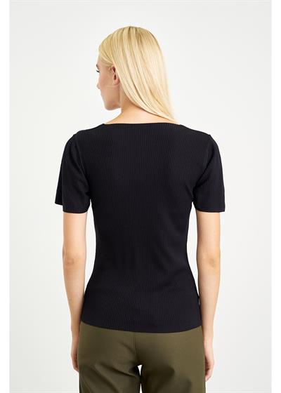 Kısa Kol Fitilli Bluz