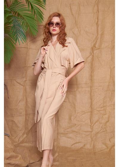 Kısa Kollu Kuşaklı Kimono