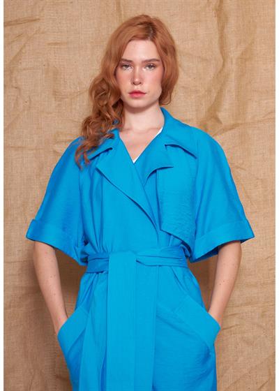 Kısa Kollu Kuşaklı Kimono