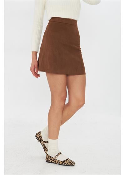 Kısa Süet Etek 